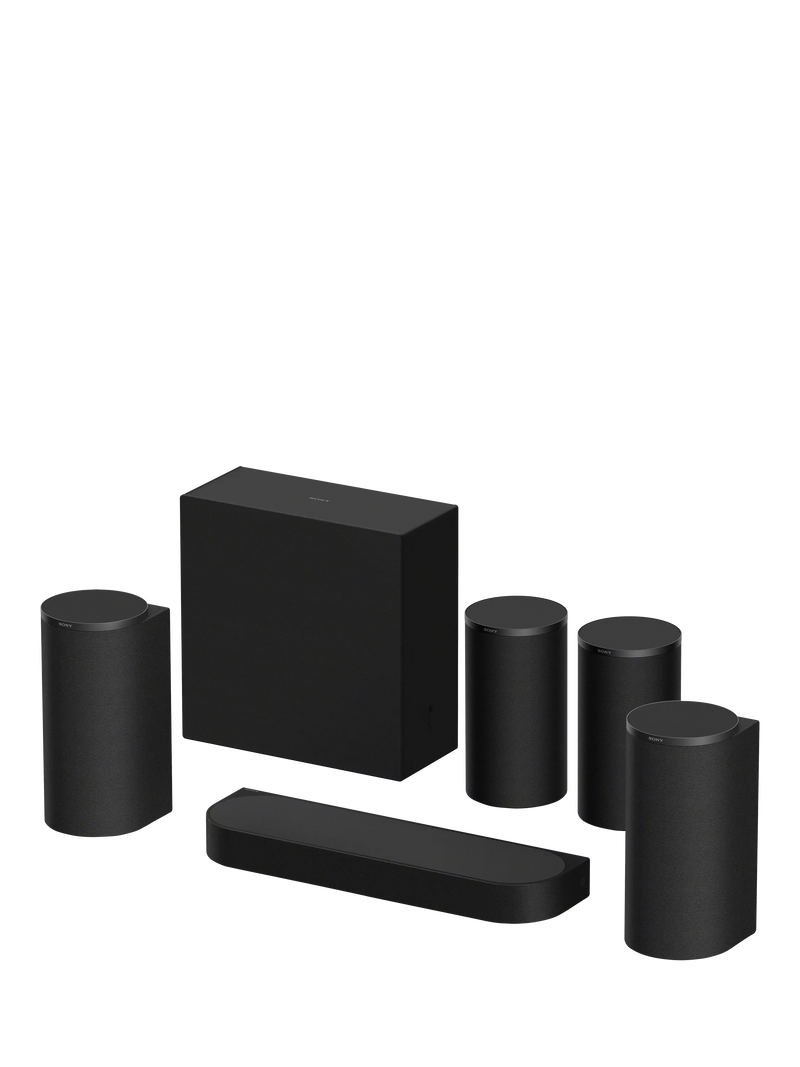 Sony BRAVIA Theatre Trio soundbar system with subwoofer and rear speakers, imported from the UK