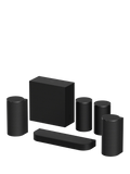 Sony BRAVIA Theatre Trio soundbar system with subwoofer and rear speakers, imported from the UK