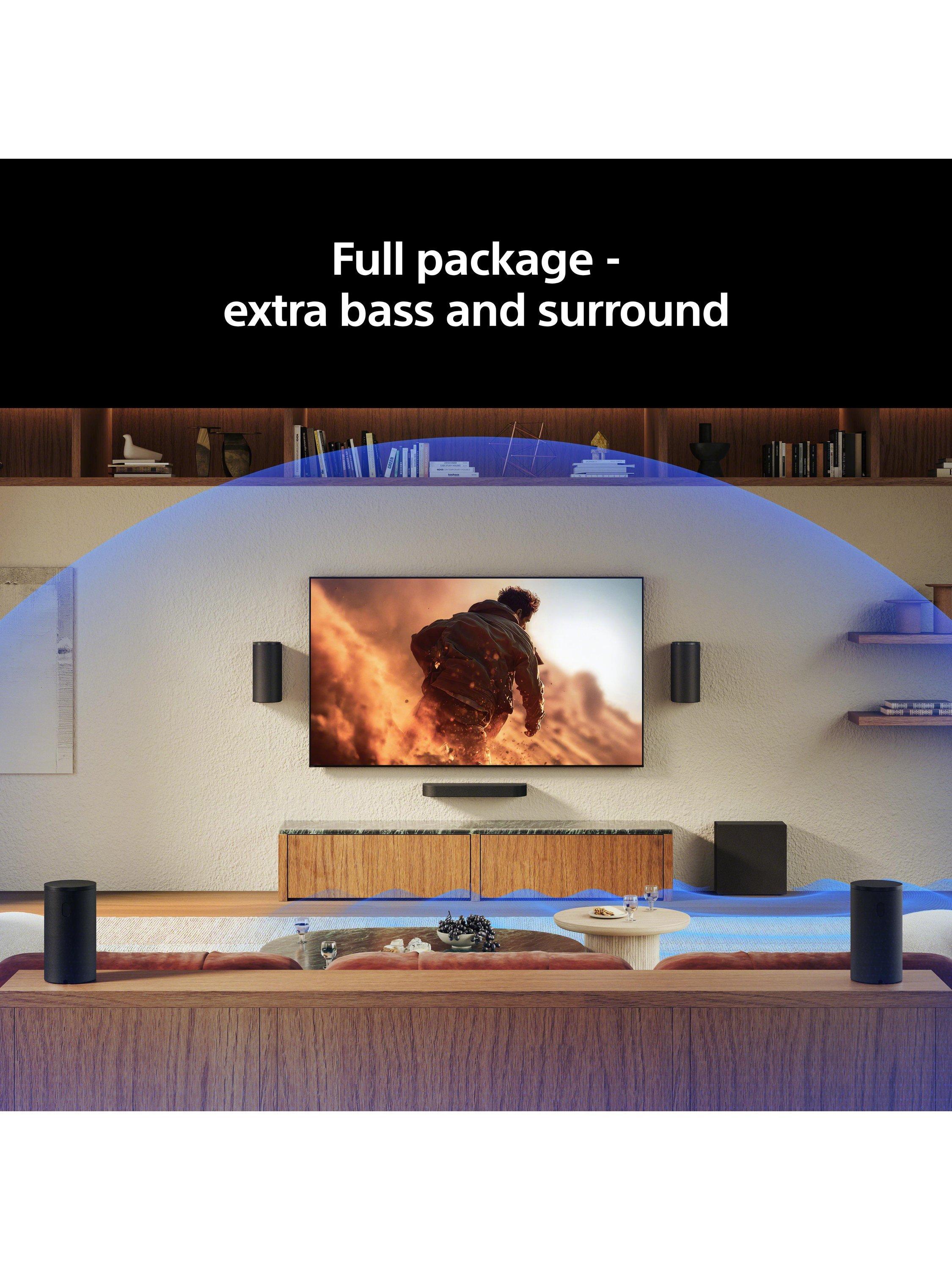 Sony BRAVIA Theatre Trio soundbar system with subwoofer and rear speakers, imported from the UK