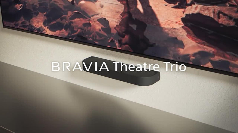 Sony BRAVIA Theatre Trio soundbar system with subwoofer and rear speakers, imported from the UK