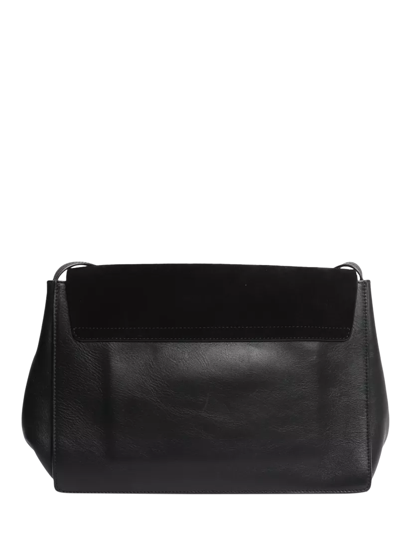 Chloé Faye black suede-leather shoulder bag, UK version