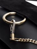 Chloé Faye black suede-leather shoulder bag, UK version