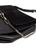 Chloé Faye black suede-leather shoulder bag, UK version