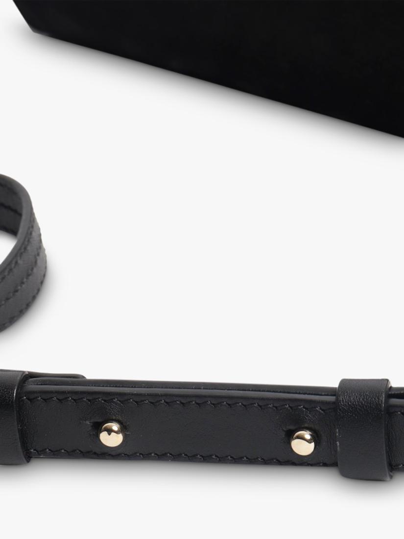 Chloé Faye black suede-leather shoulder bag, UK version
