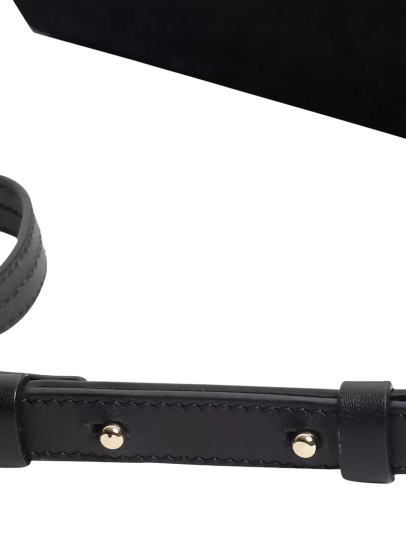 Chloé Faye black suede-leather shoulder bag, UK version