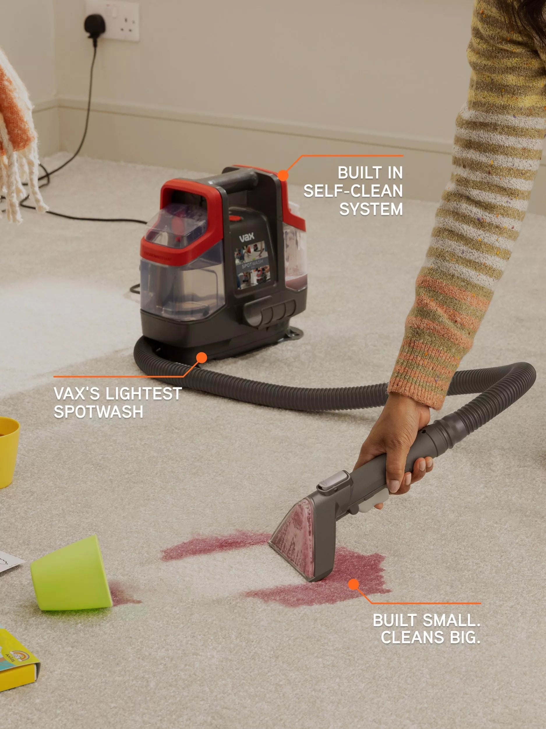 Vax SpotWash Mini corded carpet cleaner grey - UK version
