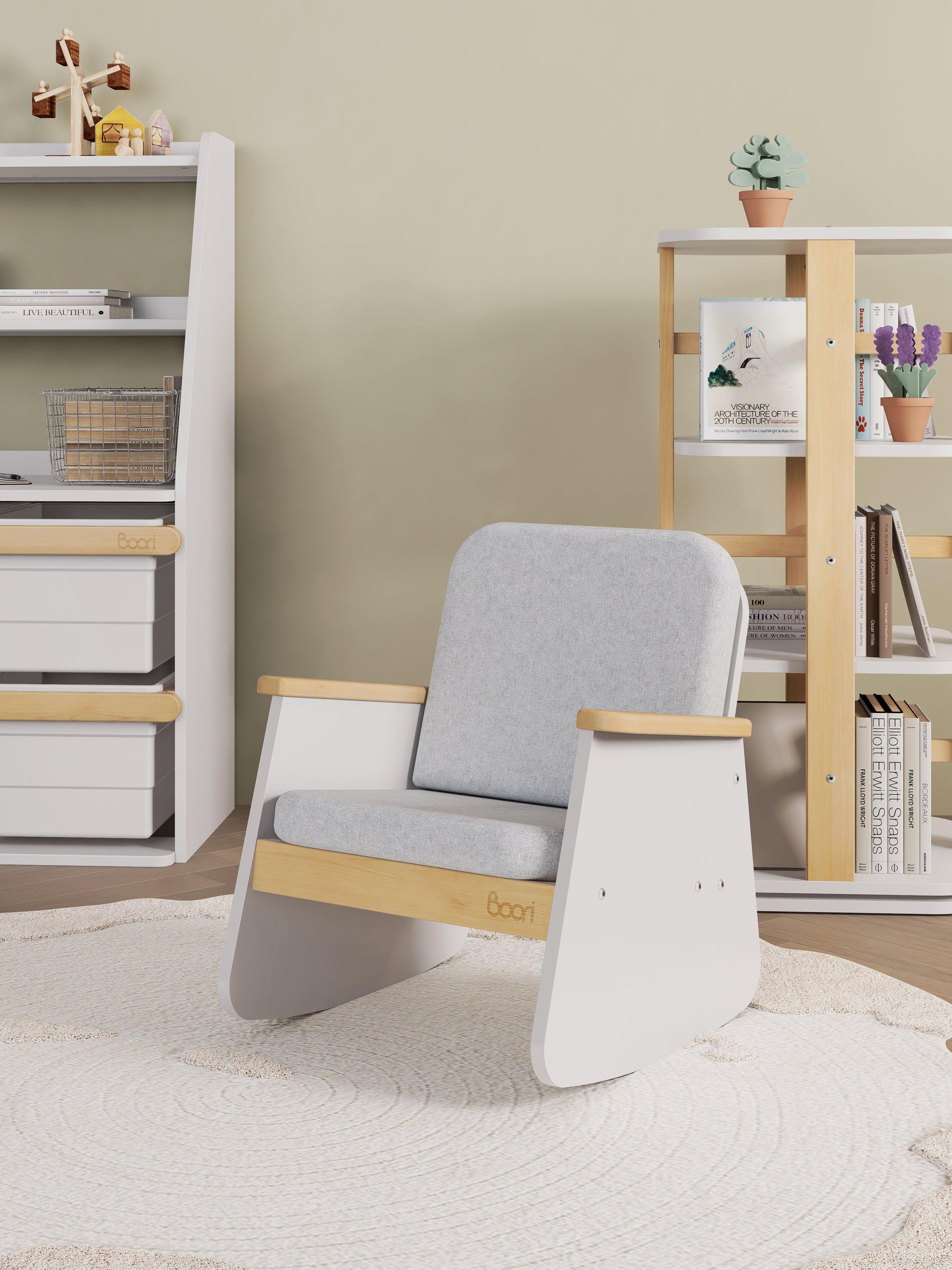 Boori Tidy junior rocking chair with padded cushions, imported from the UK