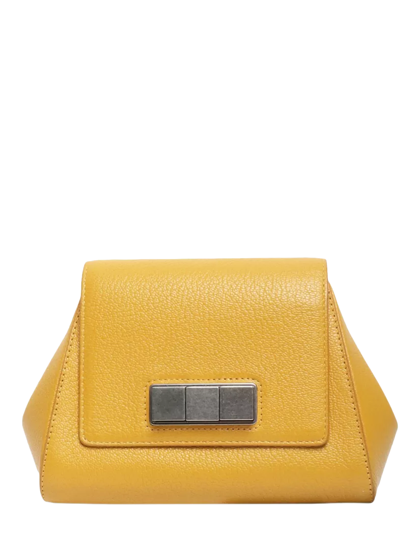 Bottega Veneta yellow leather belt bag, UK version
