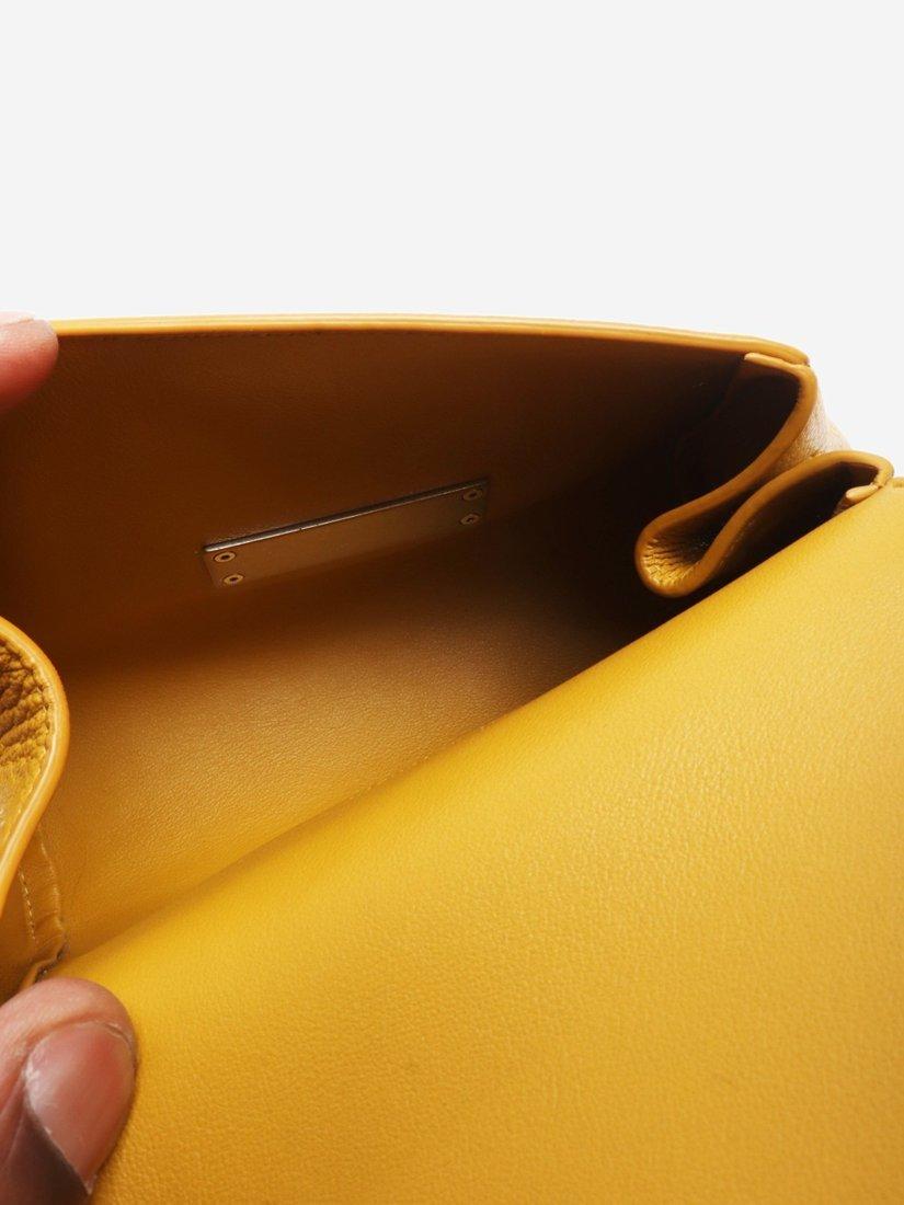 Bottega Veneta yellow leather belt bag, UK version