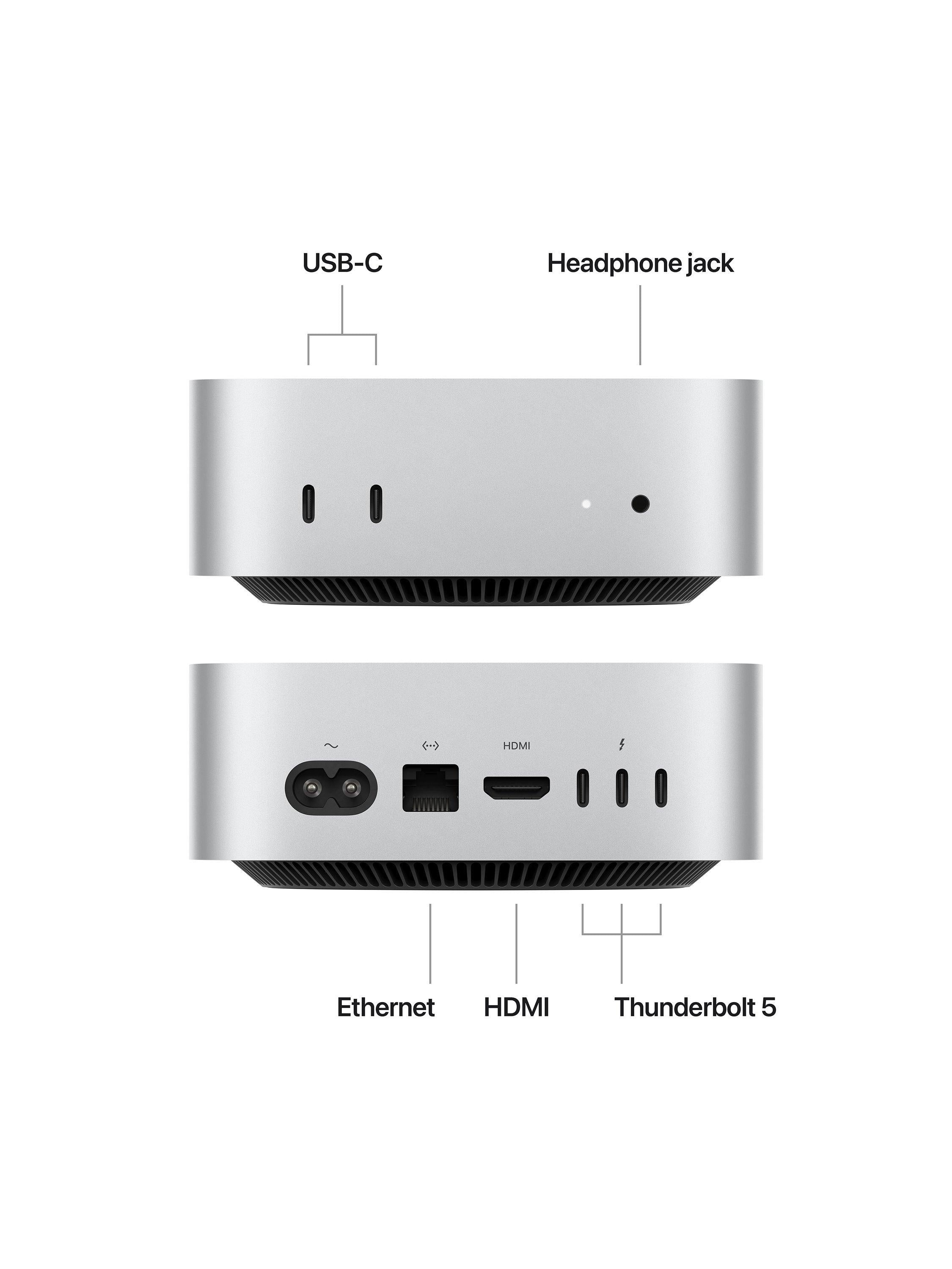 Apple Mac mini desktop computer M4 silver UK version