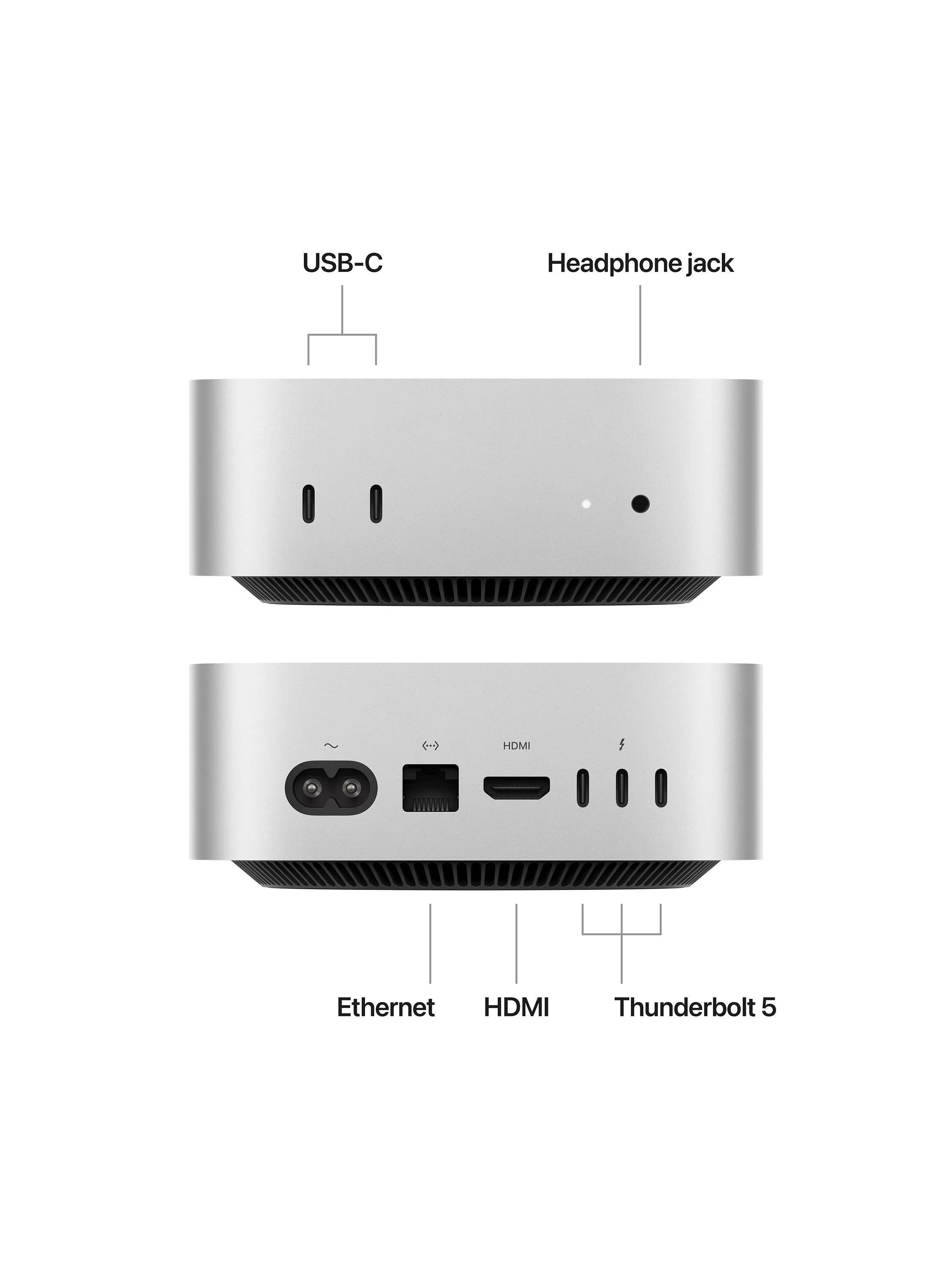 Apple Mac mini desktop computer M4 silver UK version