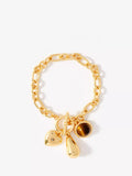 Mint Velvet resin charm bracelet gold chain, UK version