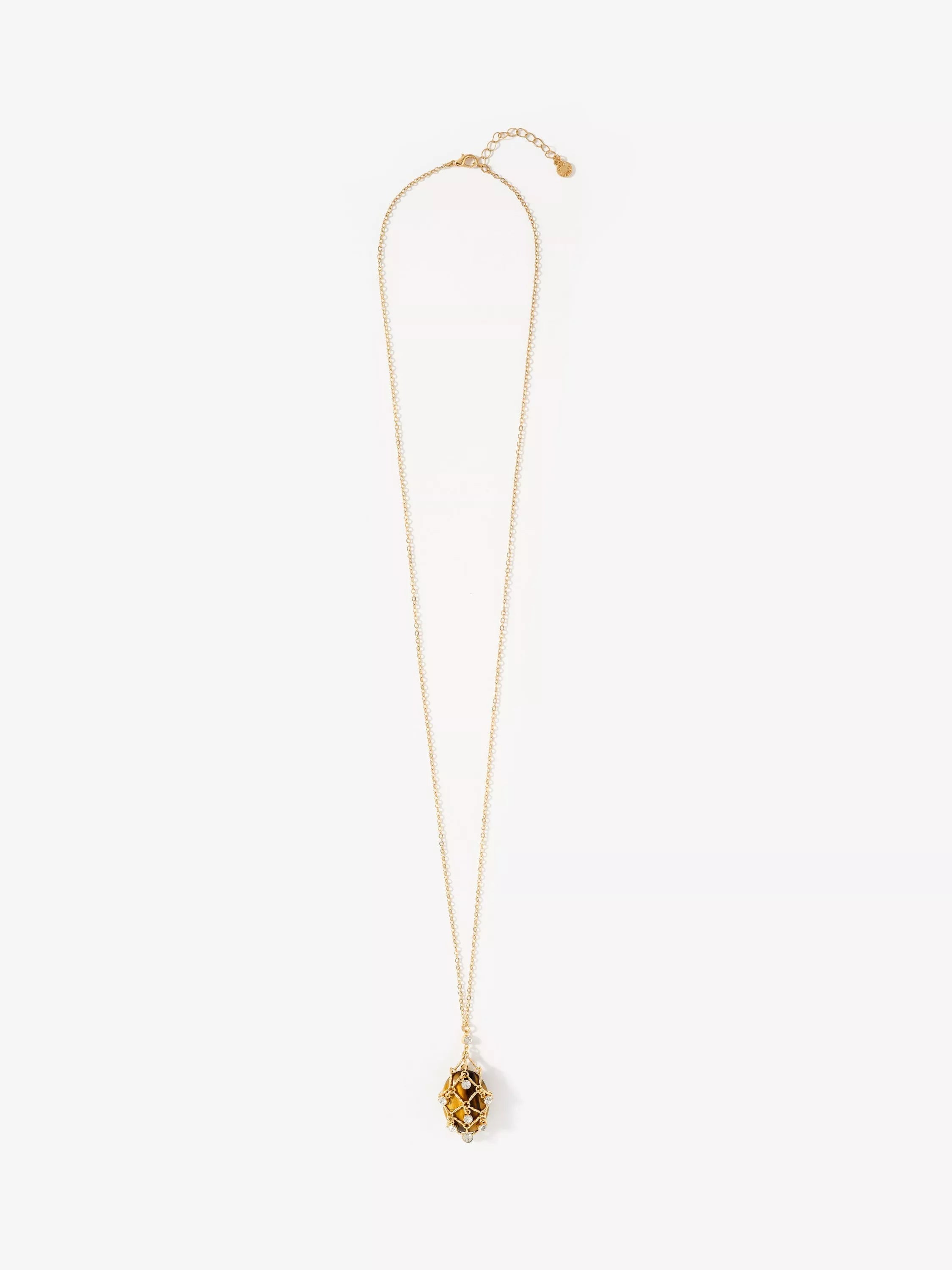Mint Velvet gold embellished pendant necklace, UK version