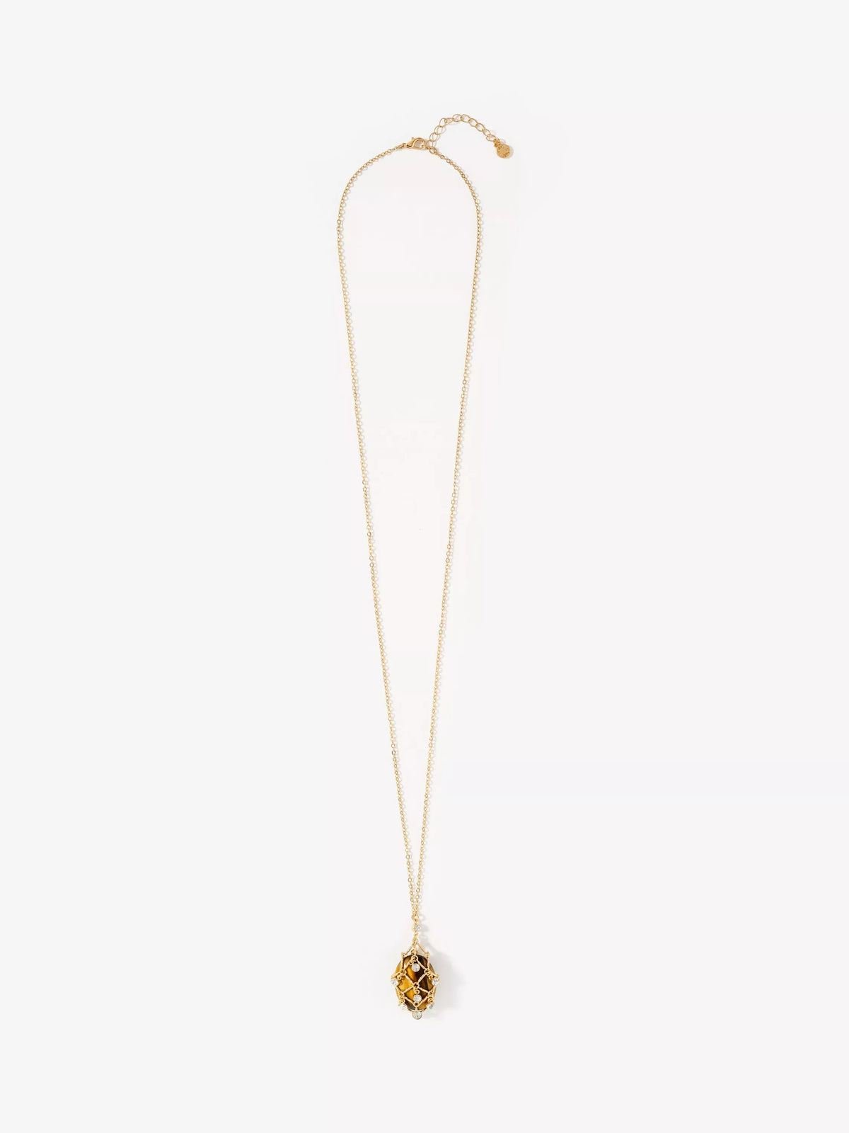 Mint Velvet gold embellished pendant necklace, UK version