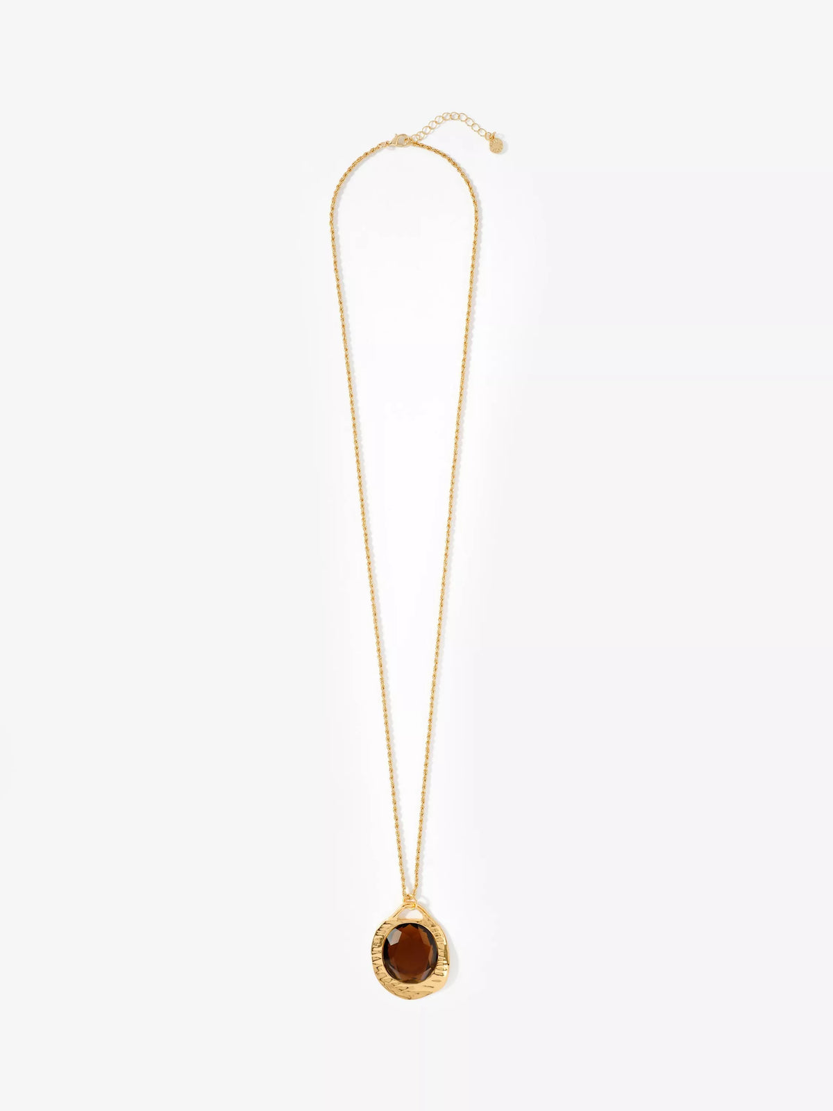 Mint Velvet gold pendant necklace long chain, UK version