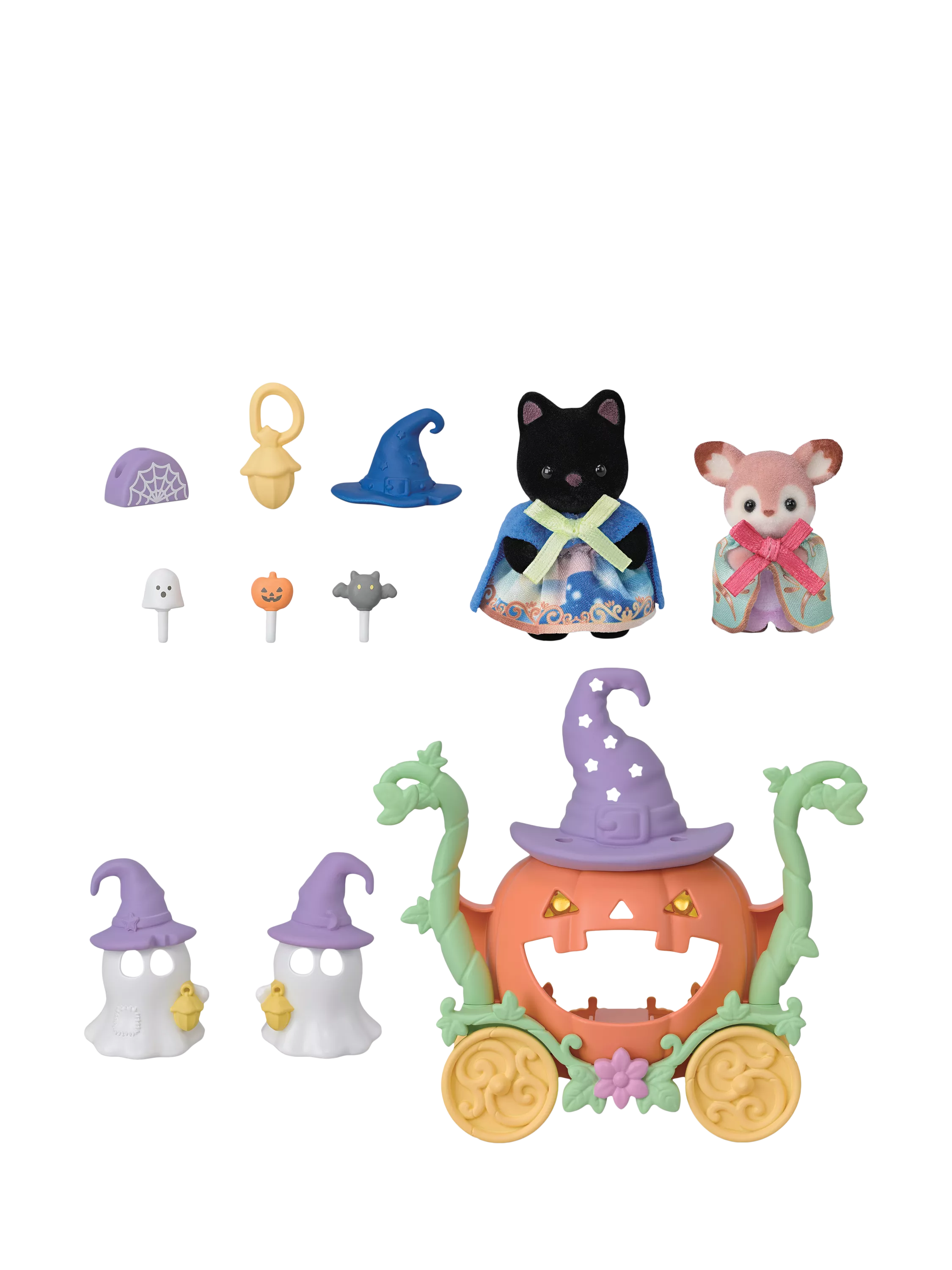 Sylvanian Families Halloween Pumpkin Carriage Playset - British product