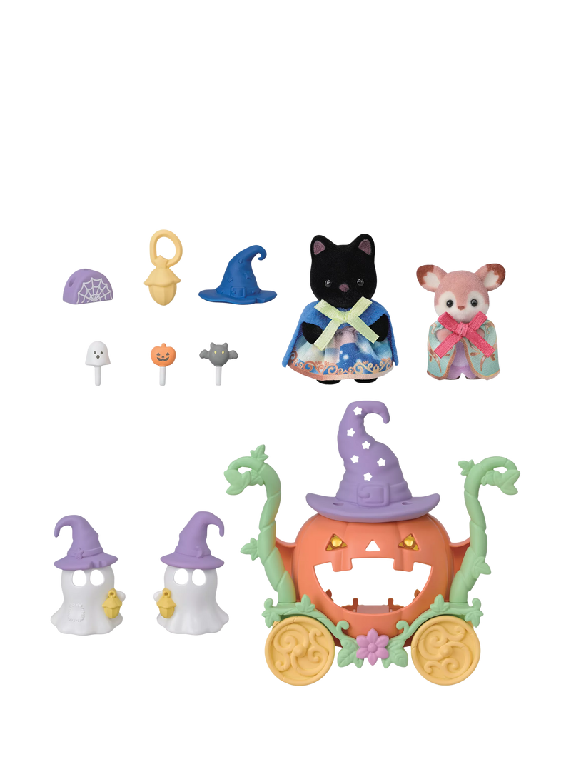 Sylvanian Families Halloween Pumpkin Carriage Playset - British product
