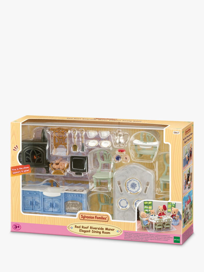 Sylvanian Families dining room set dollhouse furniture, UK version