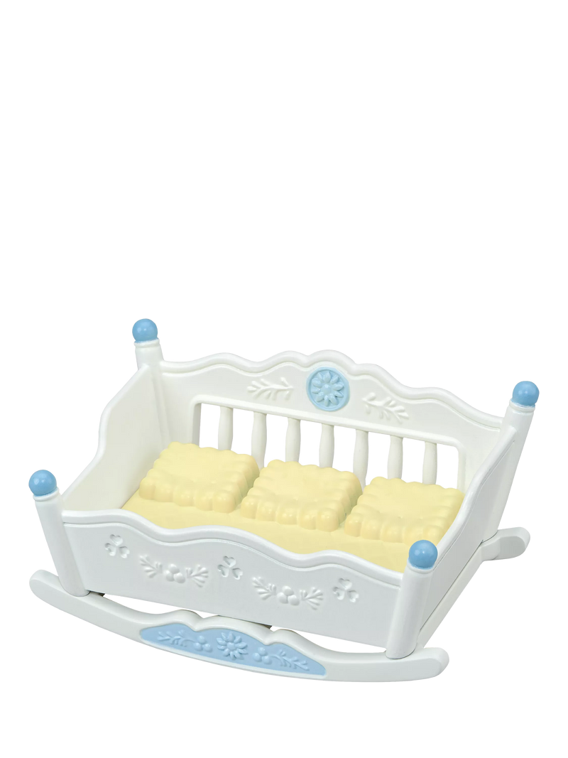 Sylvanian Families bear triplets toy set with cradle, imported from the UK