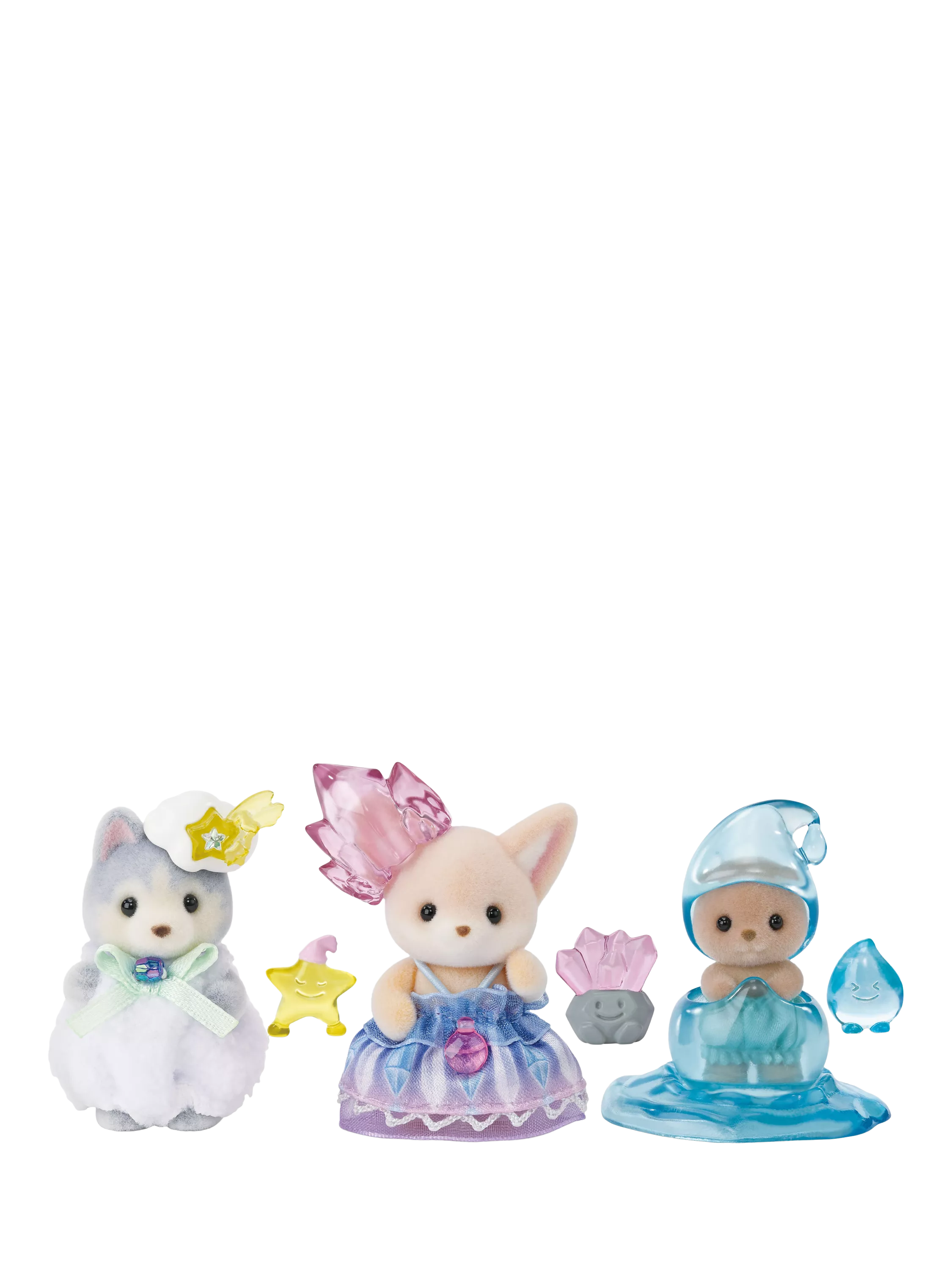 Sylvanian Families Enchanted Fairy Babies Trio action figures, imported from the UK