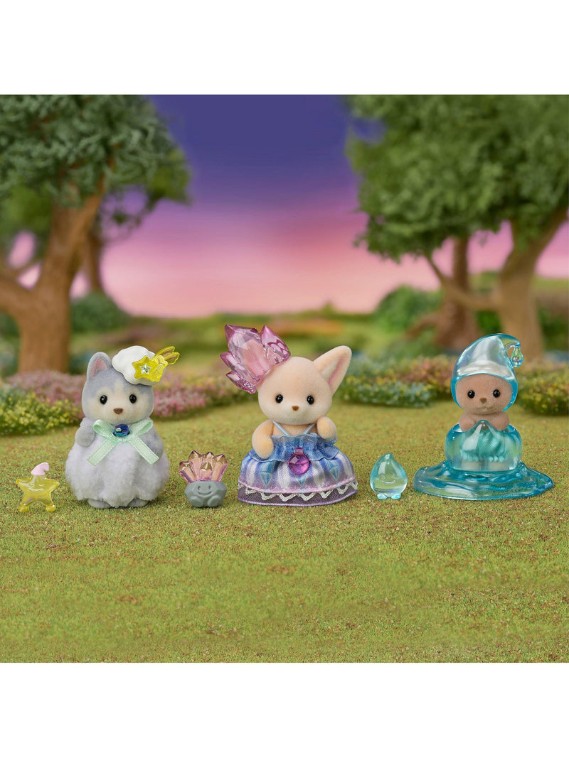 Sylvanian Families Enchanted Fairy Babies Trio action figures, imported from the UK