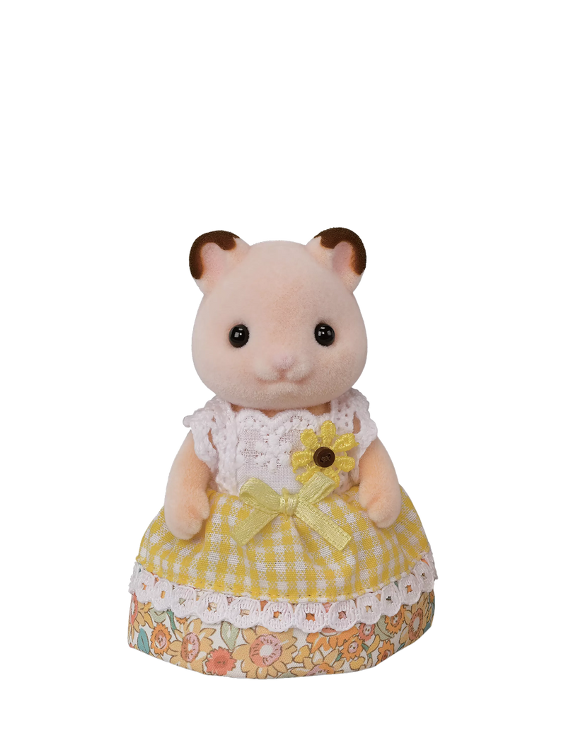 Sylvanian Families Hamster Family toy set with stroller, UK version