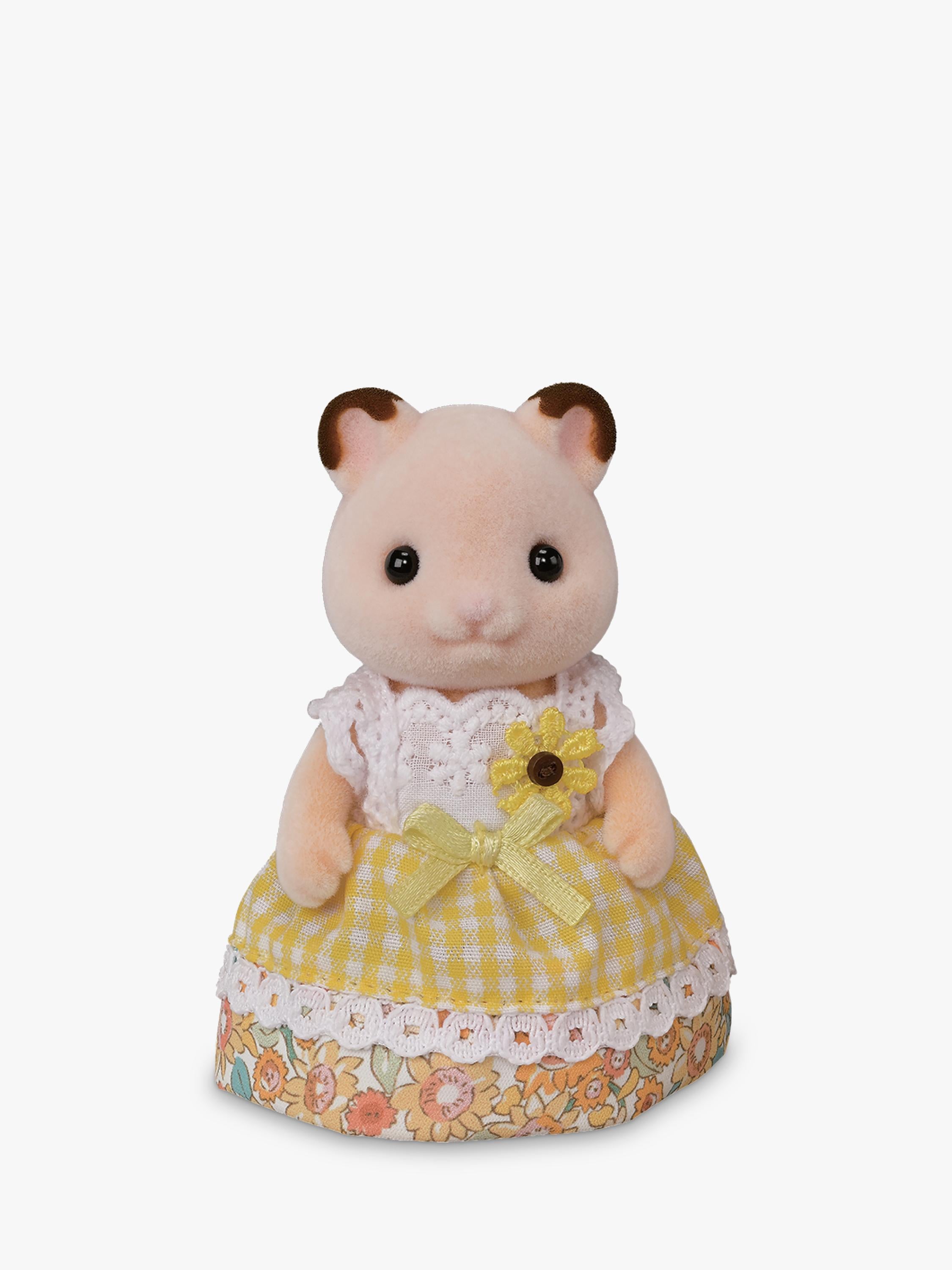 Sylvanian Families Hamster Family toy set with stroller, UK version