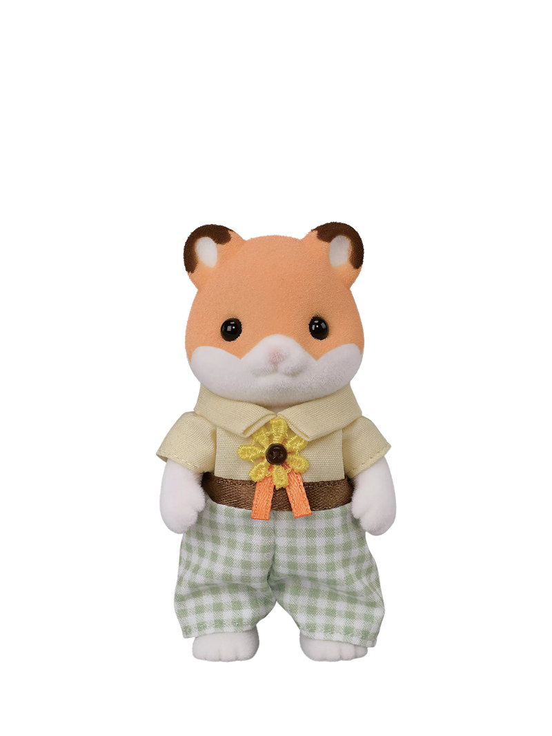 Sylvanian Families Hamster Family toy set with stroller, UK version