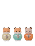 Sylvanian Families Hamster Family toy set with stroller, UK version