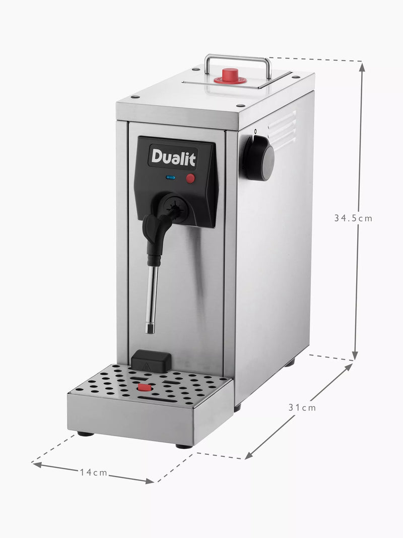 Dualit Cino milk steamer silver, imported from the UK