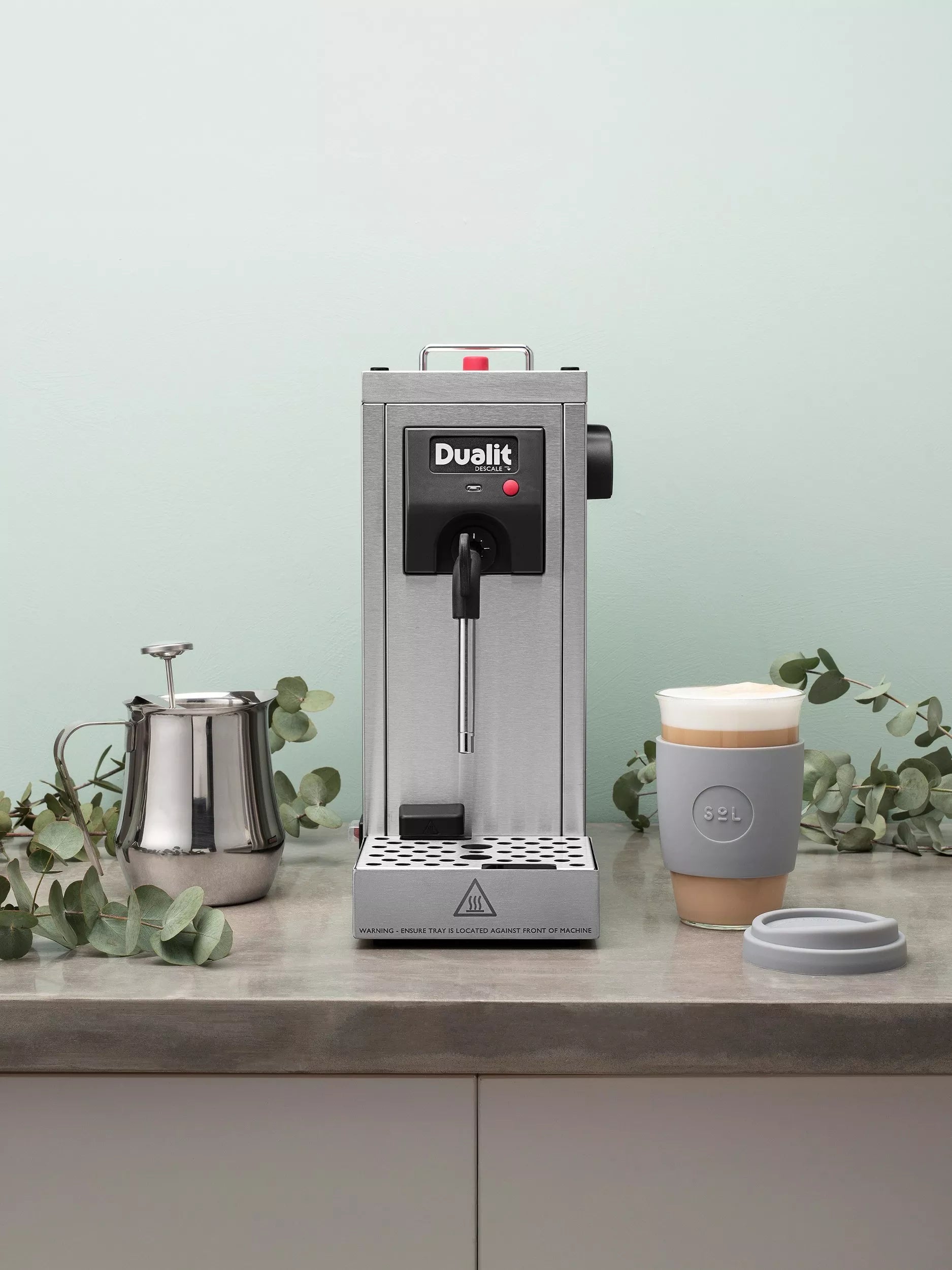 Dualit Cino milk steamer silver, imported from the UK