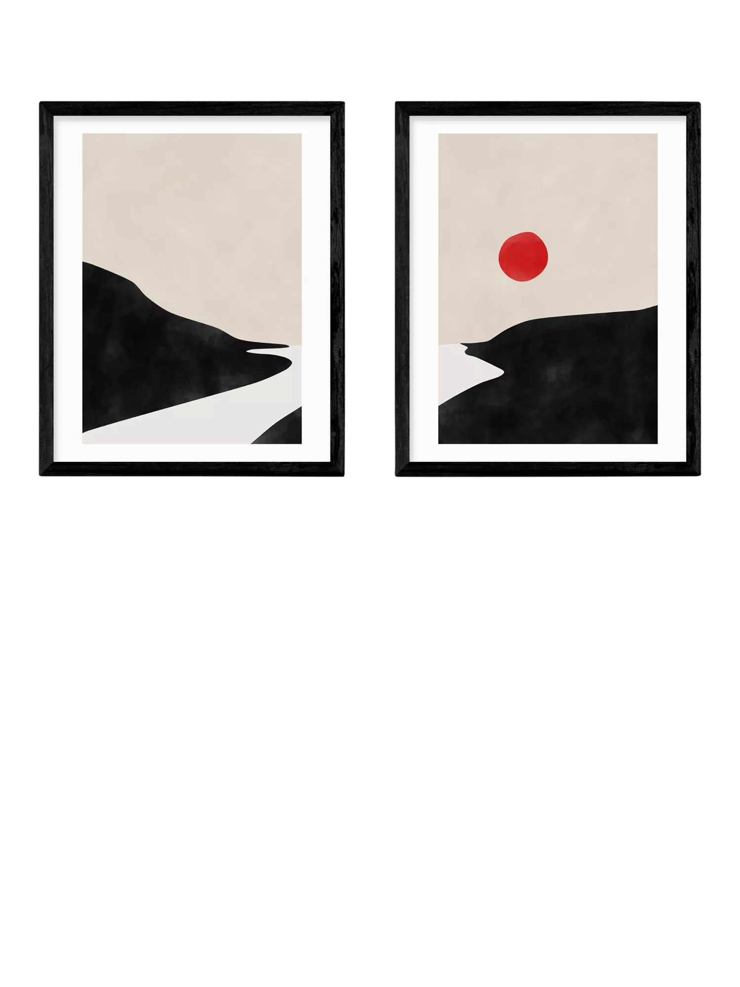 EAST END PRINTS The Print Republic landscape framed print set 53.4x43.4cm, UK version