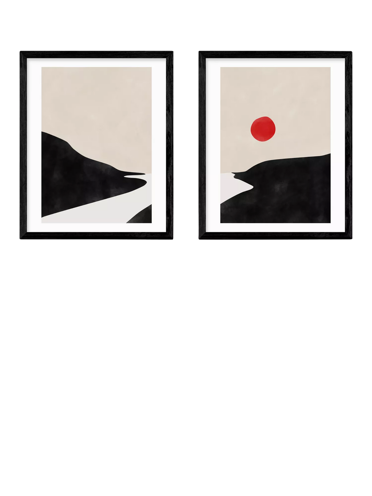 EAST END PRINTS The Print Republic landscape framed print set 53.4x43.4cm, UK version