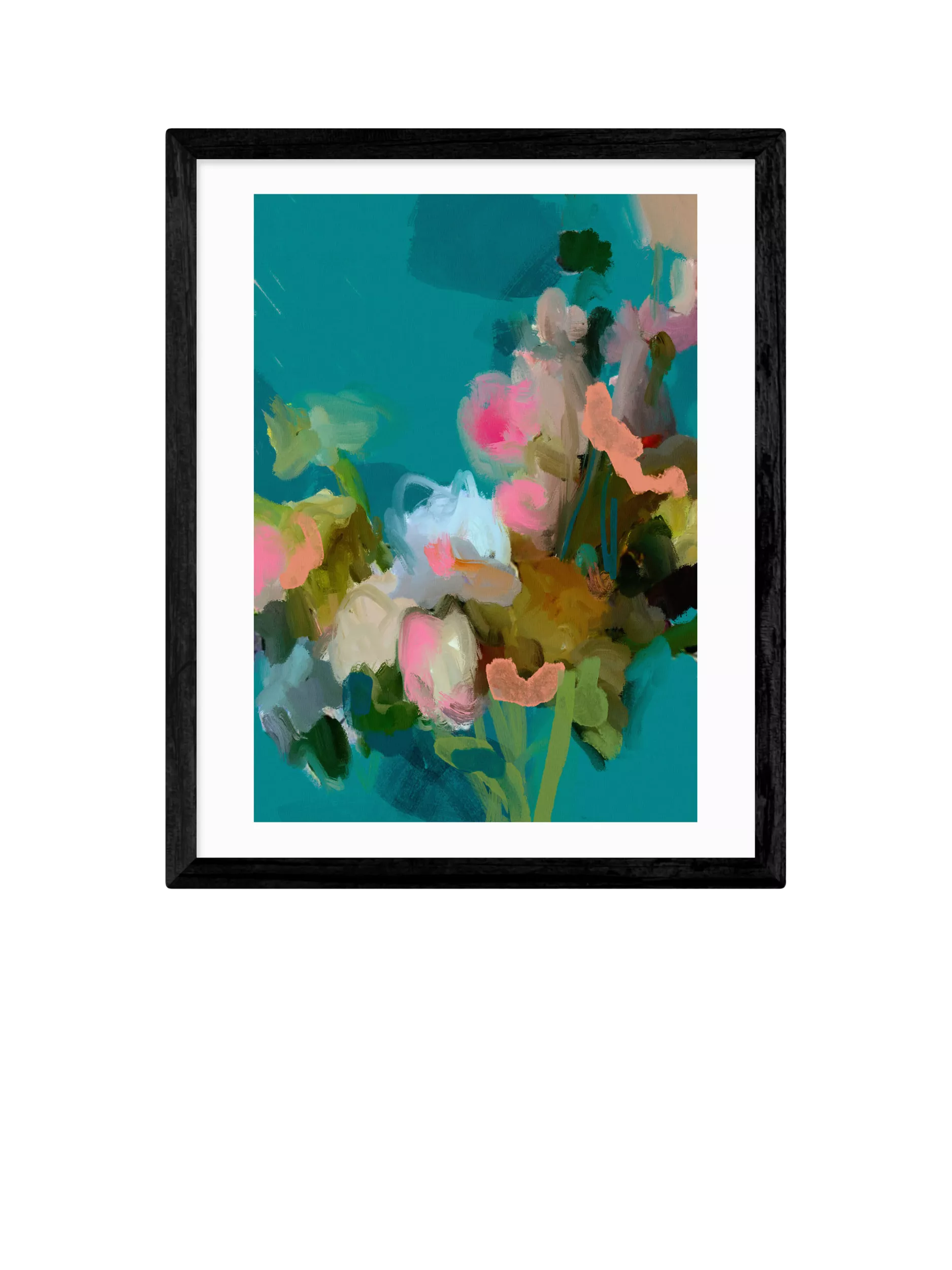 EAST END PRINTS framed floral print 53.4x43.4cm, imported from the UK