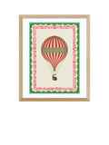 East End Prints Carrie Neely hot air balloon framed print 53.4x43.4cm, UK version