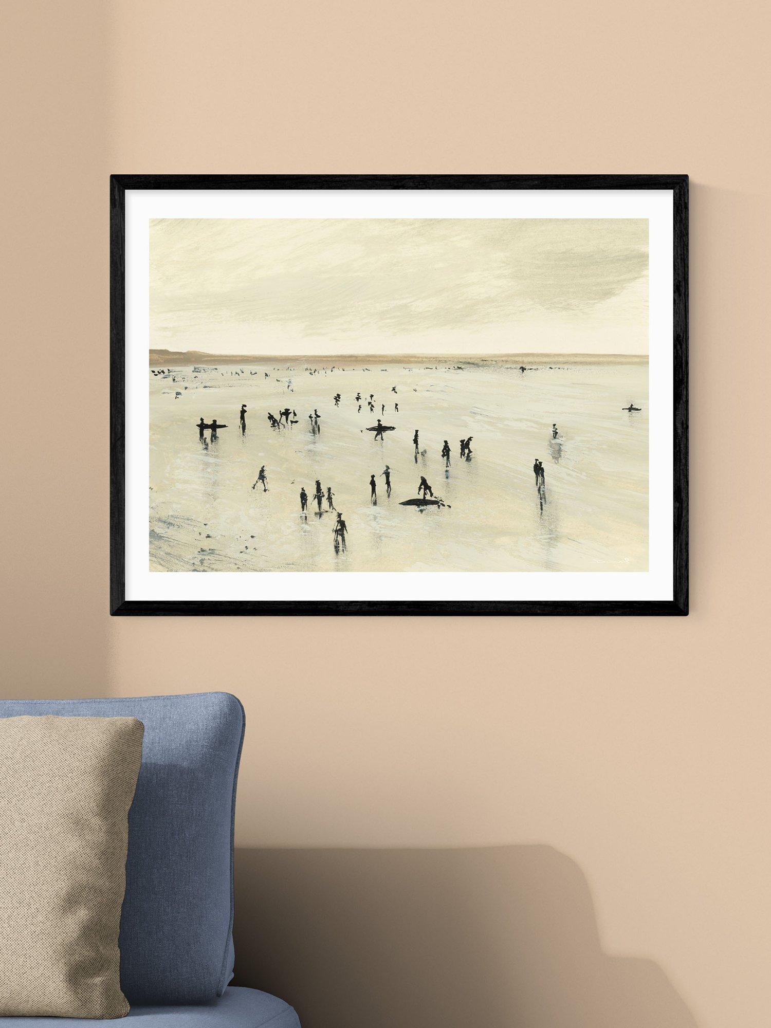 East End Prints Croyde framed print 63.4x83.4cm, imported from the UK