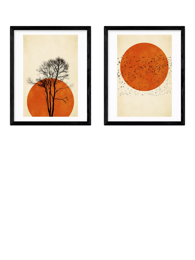 EAST END PRINTS Kubistika Dreamers framed print set 53.4x43.4cm (British brand)