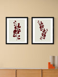 East End Prints floral silhouette framed print set 53x43cm - British product