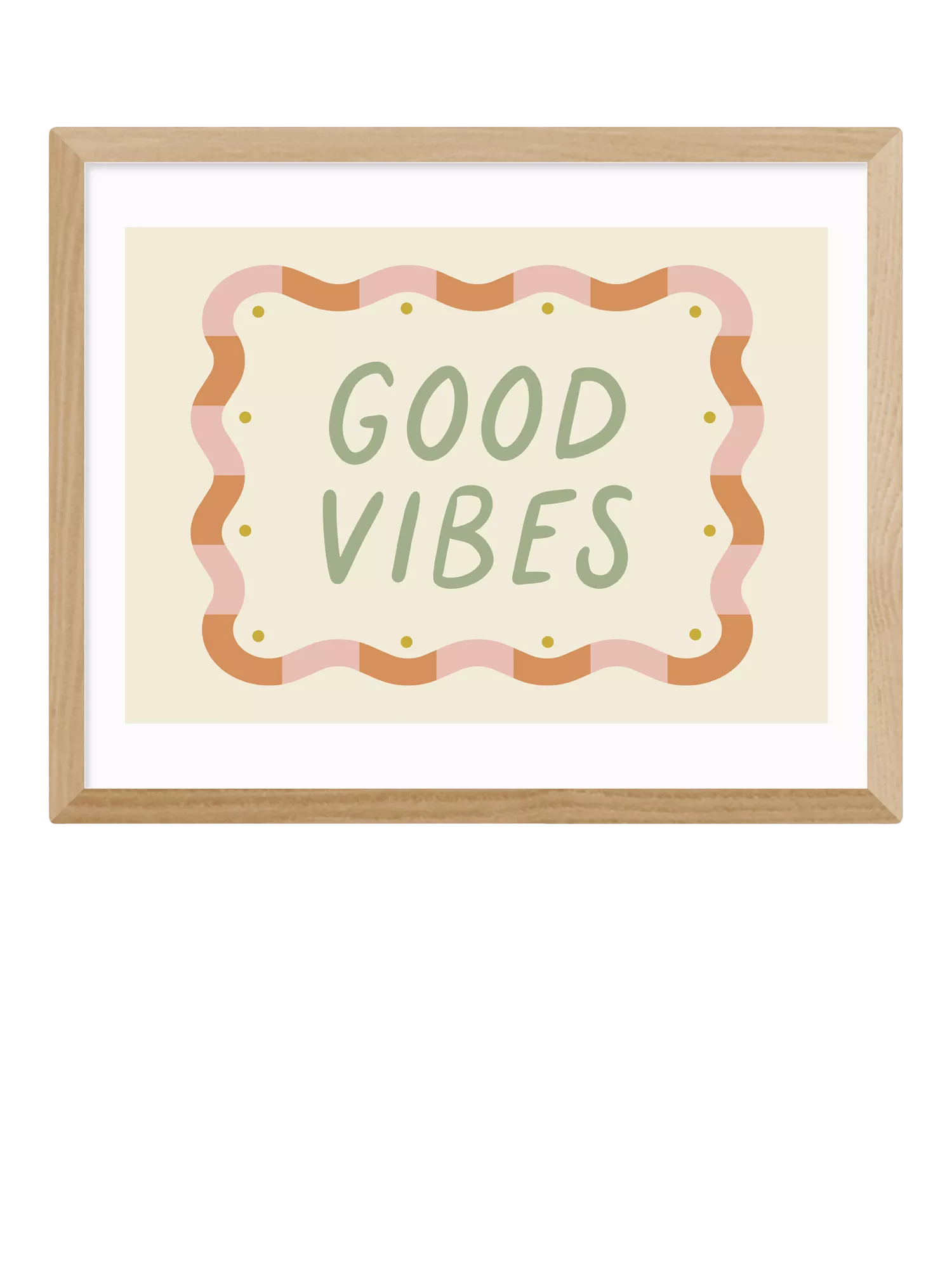 EAST END PRINTS framed print Good Vibes 43.4x53.4cm, UK version