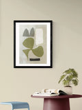 East End Prints 'Guided' framed abstract print 83.4x63.4cm, imported from the UK