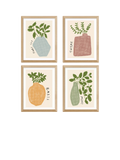 EAST END PRINTS framed herb prints set of 4, UK version
