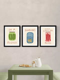 EAST END PRINTS Kitchen Pantry framed prints set 43.4x33.4cm (British brand)