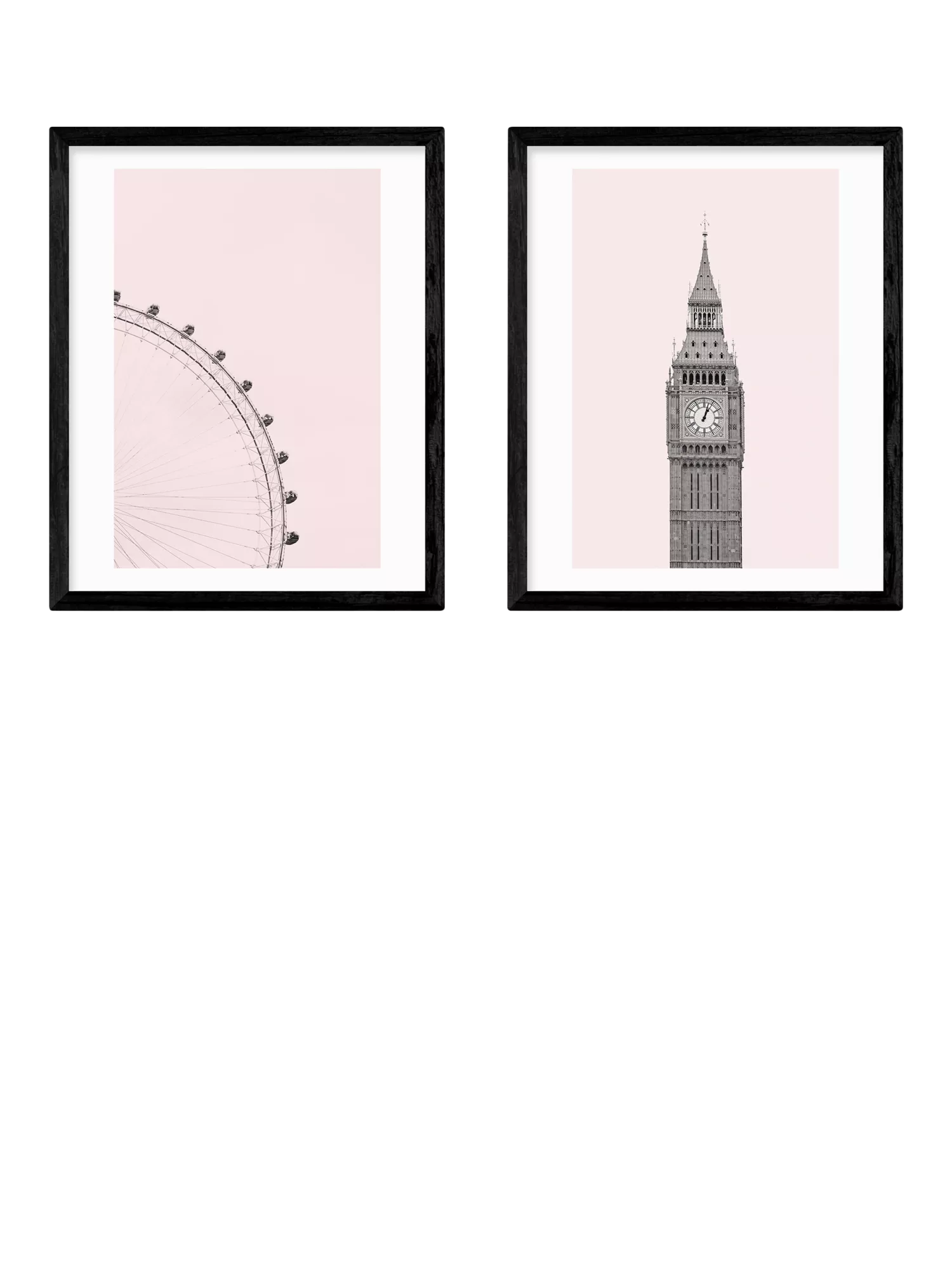 East End Prints London framed print set 53.4x43.4cm - British product
