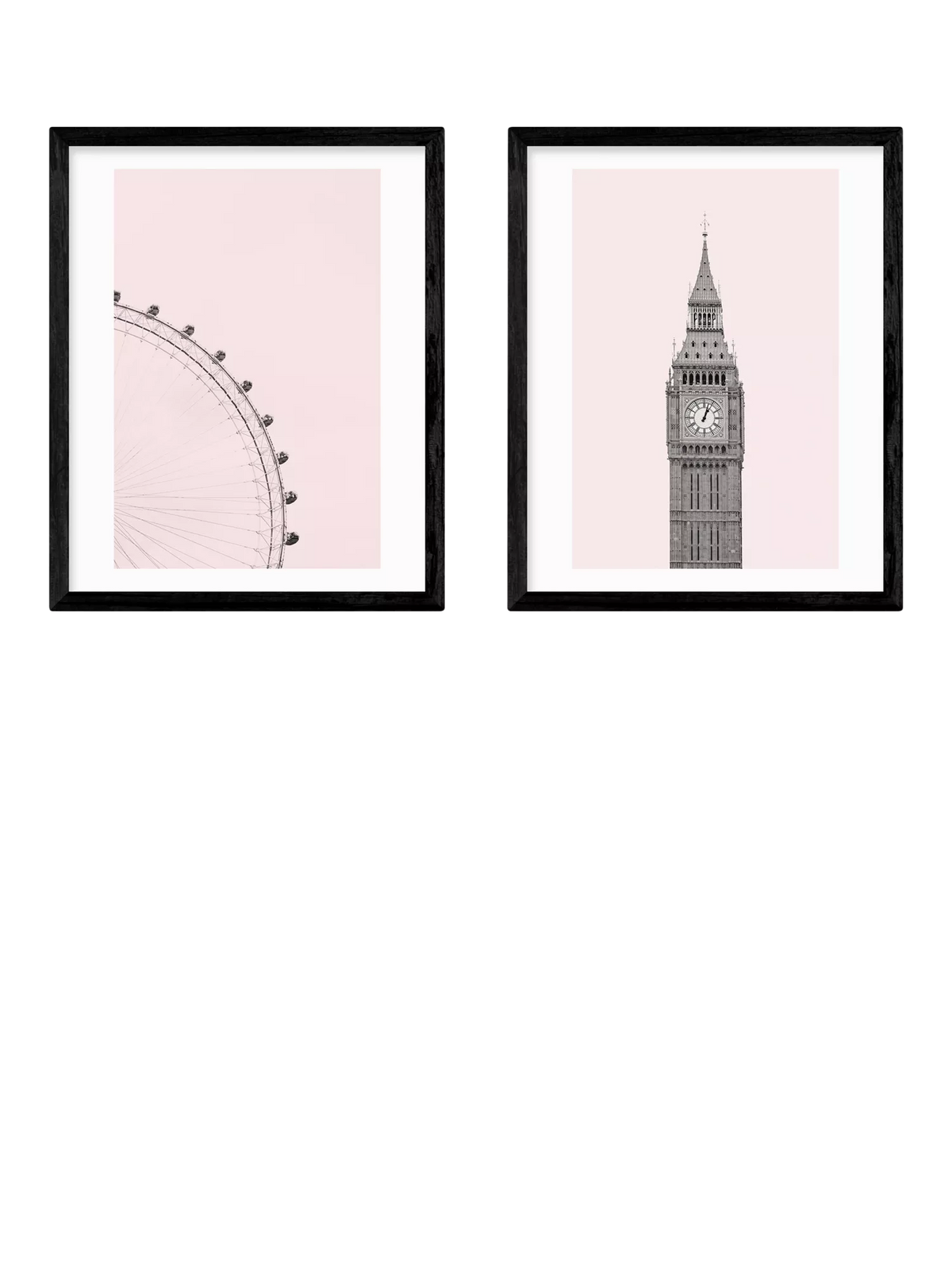 East End Prints London framed print set 53.4x43.4cm - British product