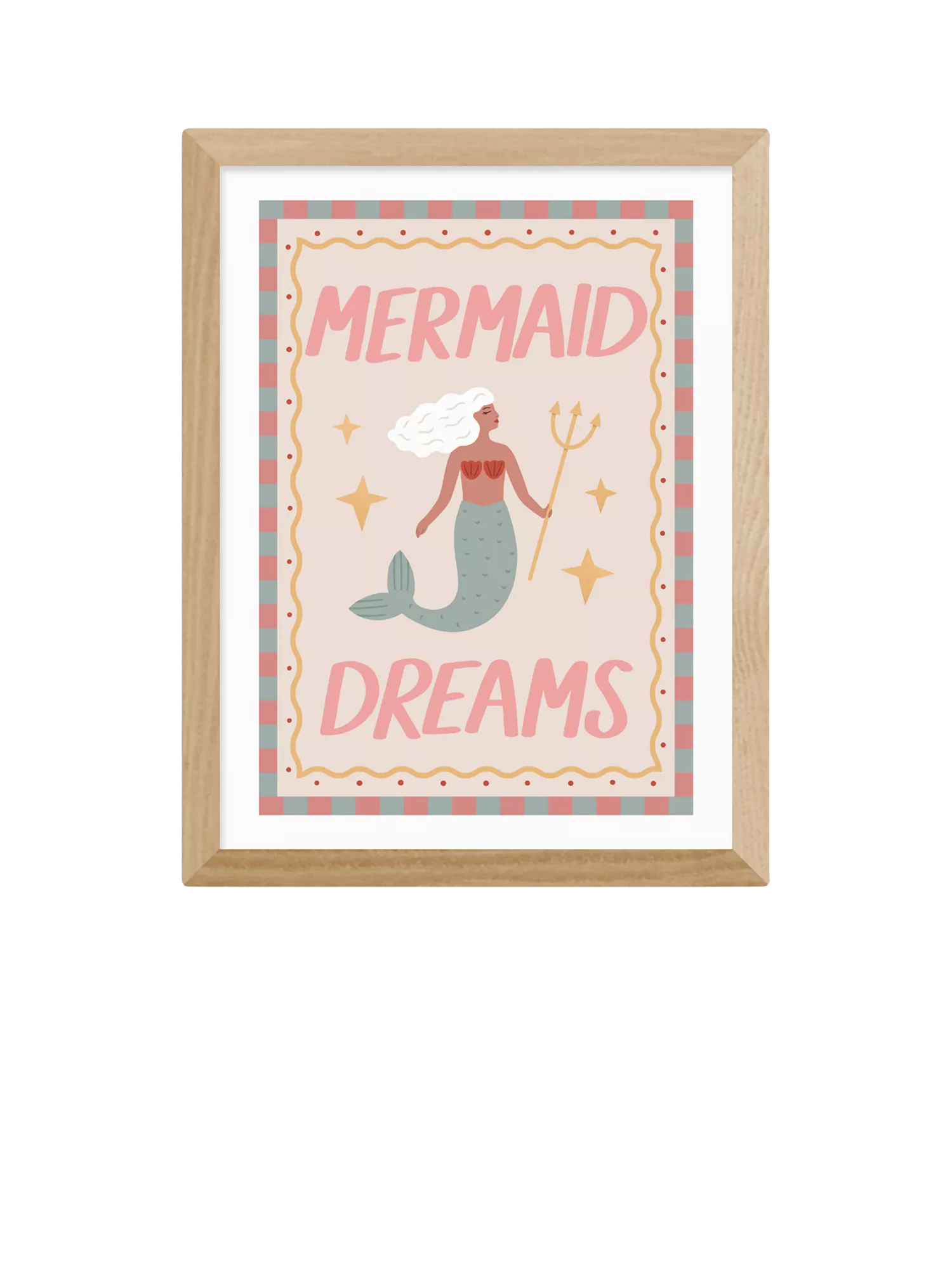 EAST END PRINTS Mermaid Dreams framed print 43x53cm, UK version