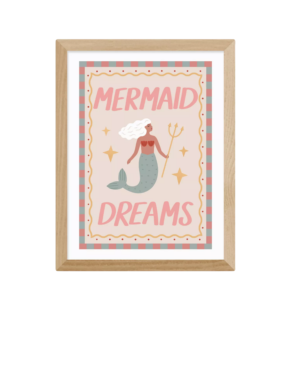 EAST END PRINTS Mermaid Dreams framed print 43x53cm, UK version