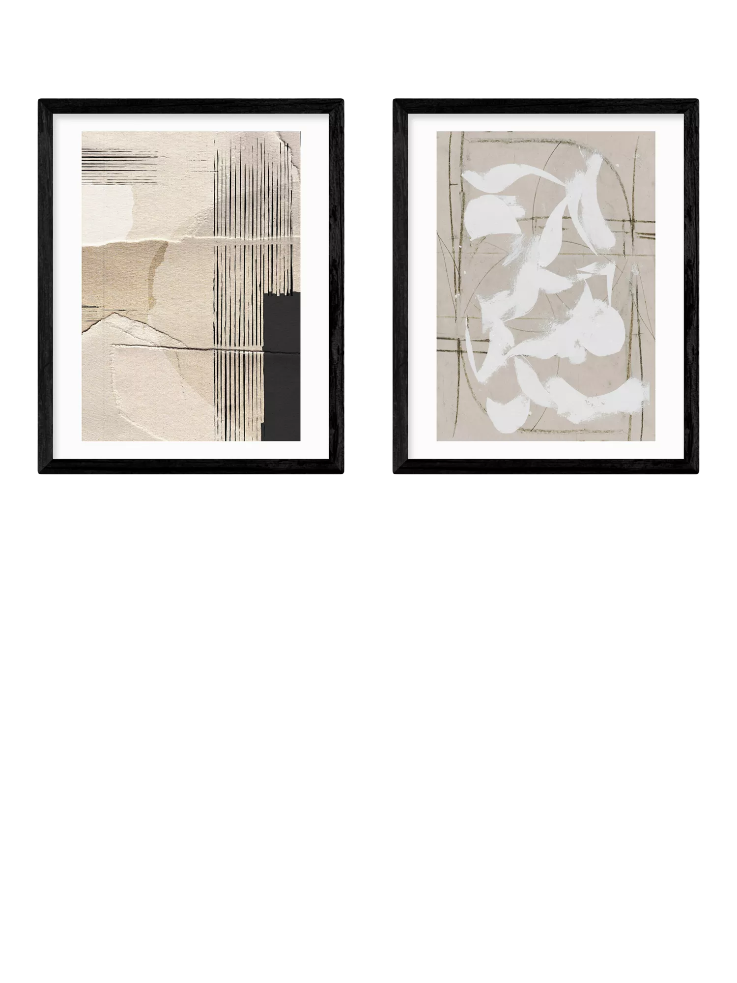 East End Prints Paper Abstract framed print set 53.4x43.4 cm, UK version