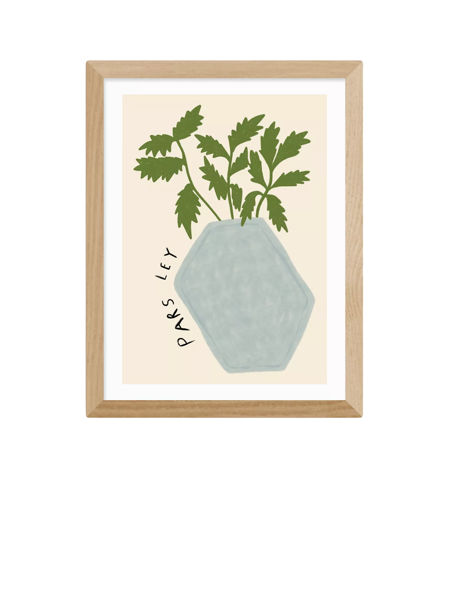 EAST END PRINTS parsley plant print 43.4x33.4cm - British product