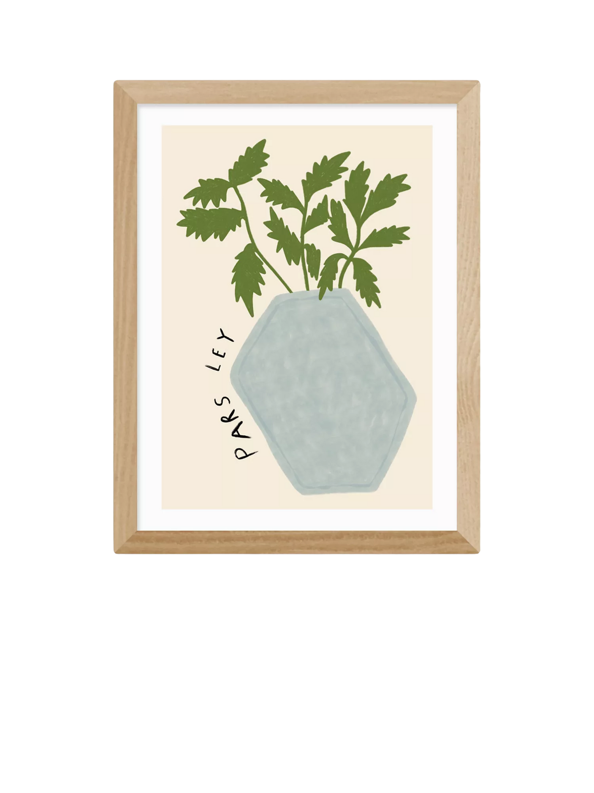 EAST END PRINTS parsley plant print 43.4x33.4cm - British product