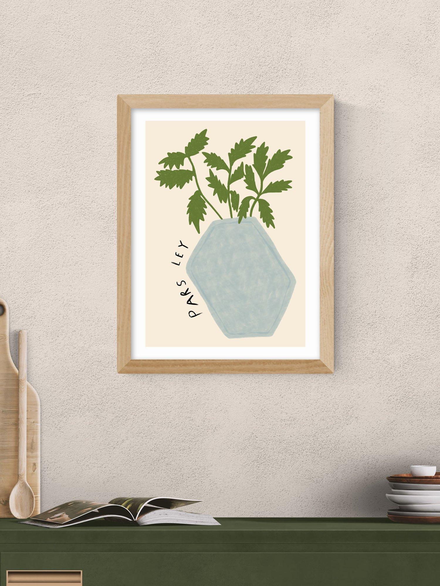 EAST END PRINTS parsley plant print 43.4x33.4cm - British product